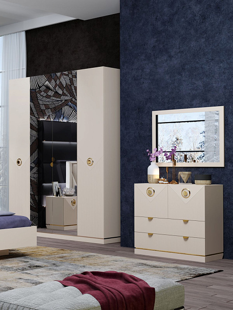 Комод Капри с ящиками, бежевый. Фото 4