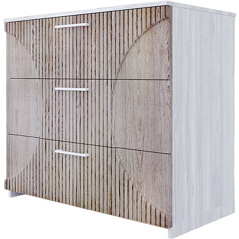 Комод «Монтале» 3Я КМК 0966.17, бетон пайн светлый/астана. Фото 1