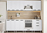 Кухонный гарнитур «Лилия» 2,4м, белый. Фото 1