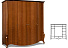 Шкаф для одежды «Луиза» ММ 227-01/04Б, коньяк. Фото 2