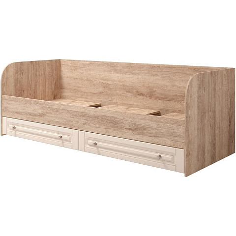 Кровать-тахта «Богуслава» М1, дуб баррик/крем брюле. Фото 1