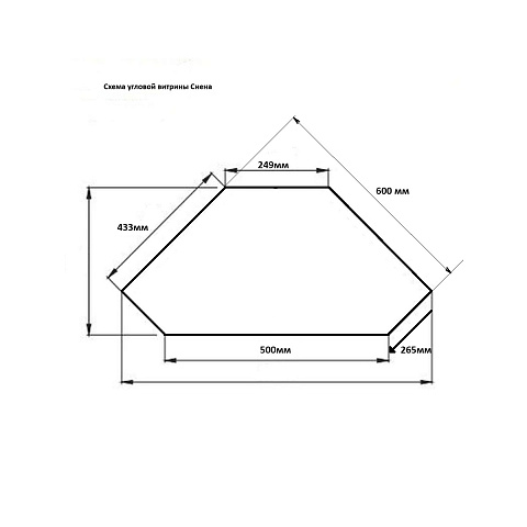 Шкаф-витрина угловой Сиена, бежевая. Фото 5