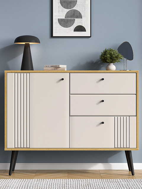 Комод Вега Саксония 105, миндаль. Фото 6