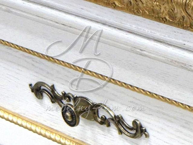 Шкаф с витриной «Милана 10» П265.10, слоновая кость. Фото 4