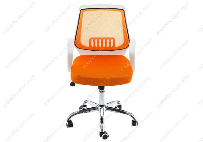 Компьютерное кресло Ergoplus белое / оранжевое. Фото 2
