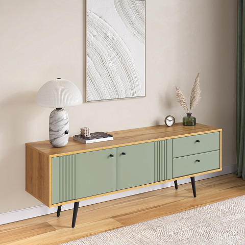 Тумба Вега Саксония ТВ150, серо-зеленый. Фото 4