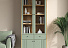Шкаф с витриной Вега Саксония 84, серо-зеленый. Фото 6