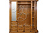 Шкаф комбинированный для прихожей «Верди Люкс 2» П433.02, дуб с патиной. Фото 1