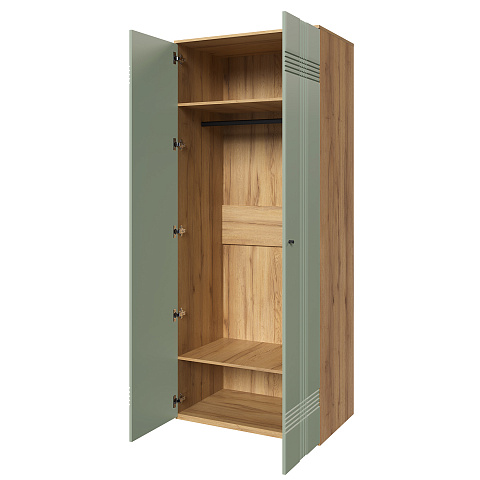 Шкаф Вега Саксония 90, серо-зеленый. Фото 3