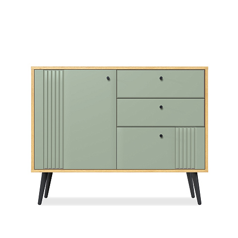 Комод Вега Саксония 105, серо-зеленый. Фото 2