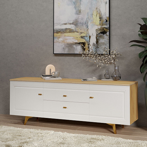 Тумба Вега Сапфир ТВ 1700, белый глянец. Фото 4