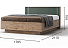 Кровать «Герта» КМК 0979.8 160x200см, дуб канзас/зеленый матовый. Фото 2