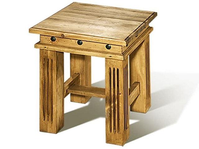 Табурет «Викинг», сосна вощеная. Фото 1