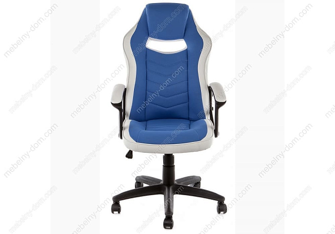 Компьютерное кресло Gamer белое / синее. Фото 1
