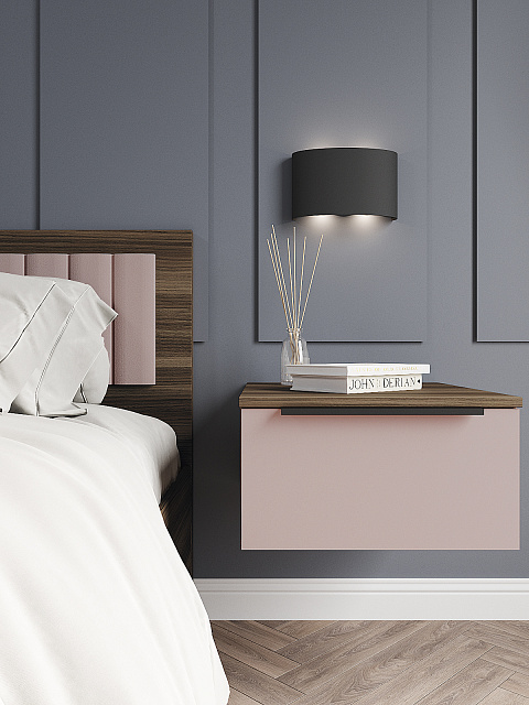 Тумба Роза 450 Ройс, пудра скин. Фото 3