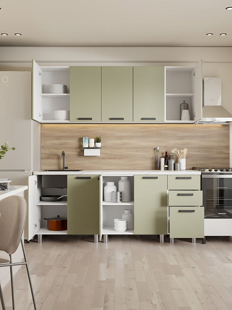 Кухонный гарнитур «Лаванда» 2,0м, фисташка. Фото 6