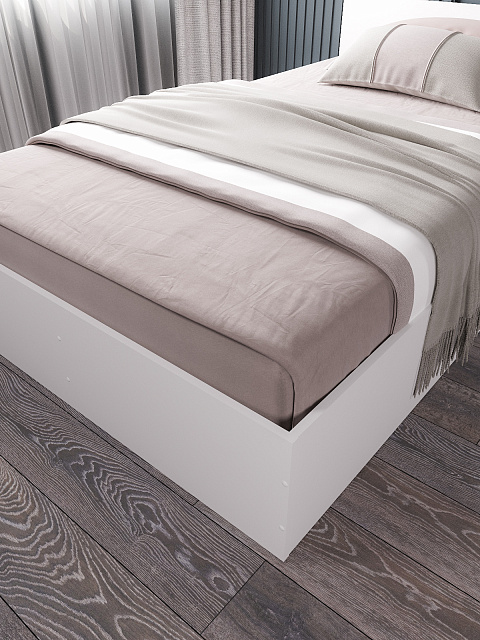 Кровать Мори КРМ 1200.1, Белый. Фото 3