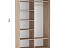 Шкаф-купе «Тетрис» 120/240 ДД, Дуб сонома. Фото 2