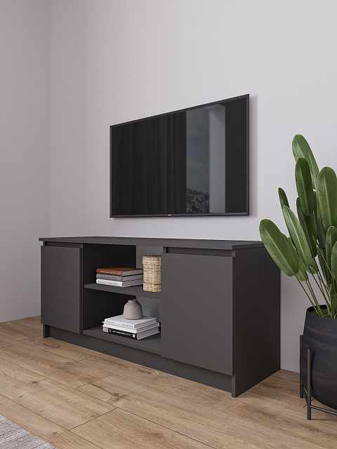 Тумба Мори ТВ МТВ 1200.1, Графит. Фото 3