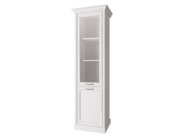 Шкаф с витриной 1V1D, TAYLOR, цвет белый. Фото 1