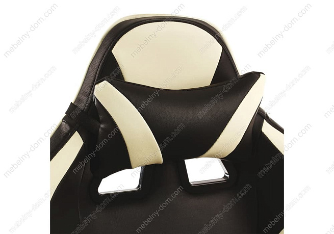 Компьютерное кресло Racer черное / бежевое. Фото 5