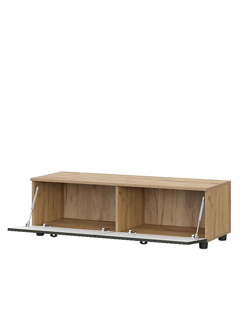 Тумба ТВ «Милан», дуб золотой/белый матовый. Фото 2