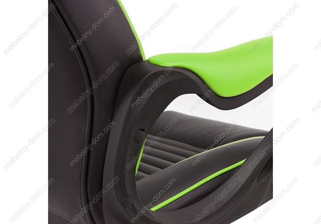 Офисное кресло Leon черное / зеленое. Фото 6