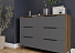 Комод Роза 1300 Ройс, графит скин. Фото 1