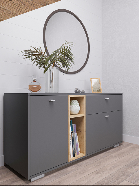 Комод Ланс К101, Графит. Фото 3