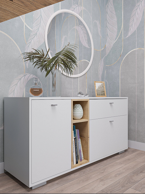 Комод Ланс К101, Белый. Фото 4