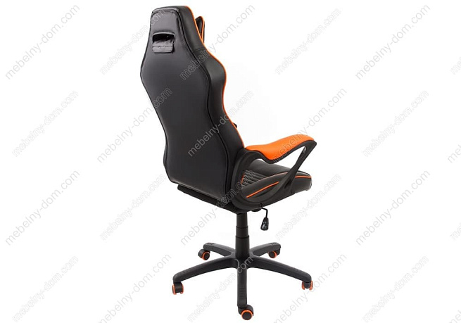 Офисное кресло Leon черное / оранжевое. Фото 3
