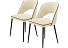Комплект стульев «Монро» 2шт, бренди 03, кант черный, каркас черный. Фото 1