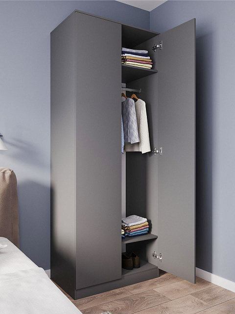 Шкаф Мори МШ 800.1, Графит. Фото 4