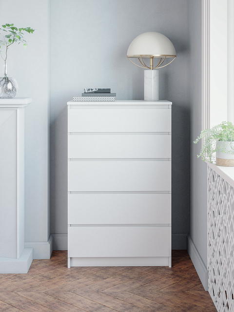 Комод Мори МК 700.5, Белый. Фото 7