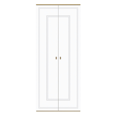 Шкаф Вега Сапфир 2дв, белый глянец. Фото 2