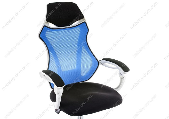 Компьютерное кресло Armor белое / черное / голубое. Фото 4