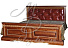 Кровать с мягкой спинкой «Милана 16п» П294.05, черешня. Фото 1