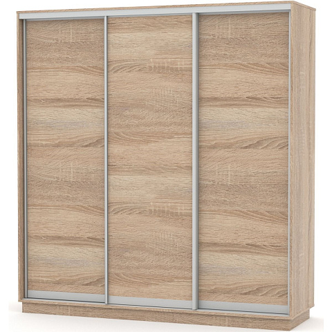 Шкаф-купе «Тетрис» 210/220 ДДД, Дуб сонома. Фото 1