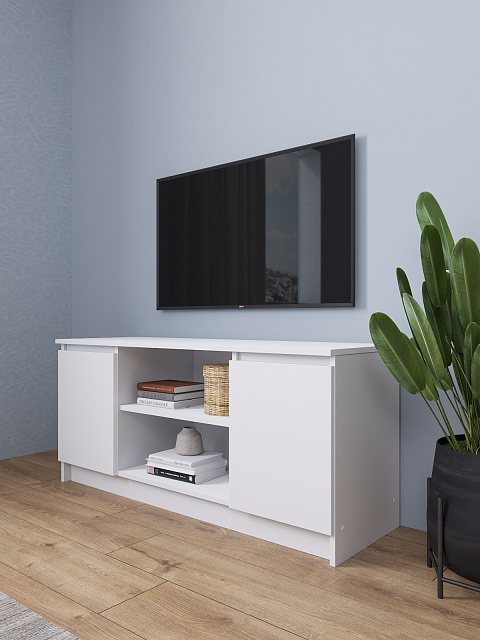 Тумба Мори ТВ МТВ 1200.1, Белый. Фото 3