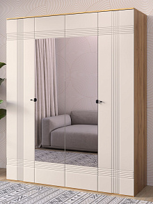 Шкаф Вега Саксония 180, миндаль от магазина Мебельный дом