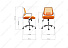 Компьютерное кресло Ergoplus белое / оранжевое. Фото 1