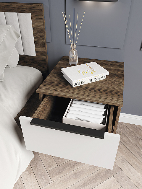 Тумба Роза 450 Ройс, белый скин. Фото 4