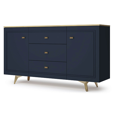 Комод Вега Сапфир 1500, темно-синий. Фото 1