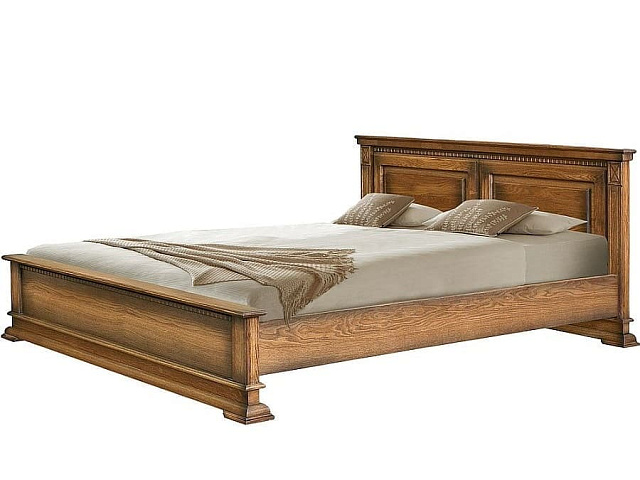 Кровать с низким изножьем «Верди Люкс 18/1» П434.18/1м, дуб с патиной. Фото 1