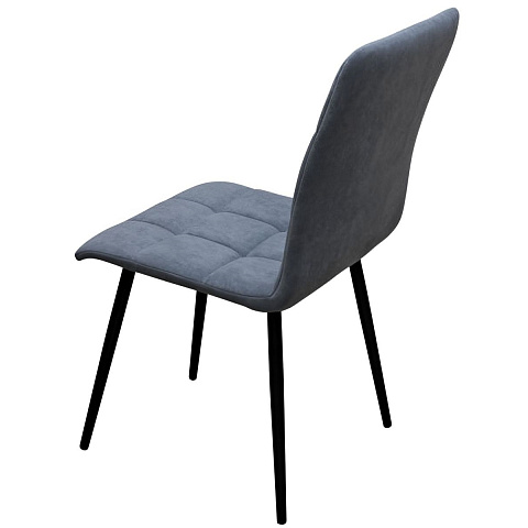 Стул ДП2-17 «Шарли», ткань «Канди Грей», каркас черный. Фото 3