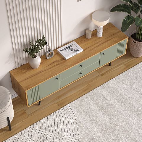 Тумба Вега Саксония ТВ170, серо-зеленый. Фото 6