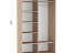 Шкаф-купе «Тетрис» 120/220 ДД, Дуб сонома. Фото 2