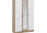 Шкаф «Алена» 3дв с зеркалом, Дуб сонома/Белый. Фото 1