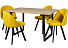 Обеденная группа (Стол Патика и 4 стула Спайдер), ткань Канди Сани. Фото 1