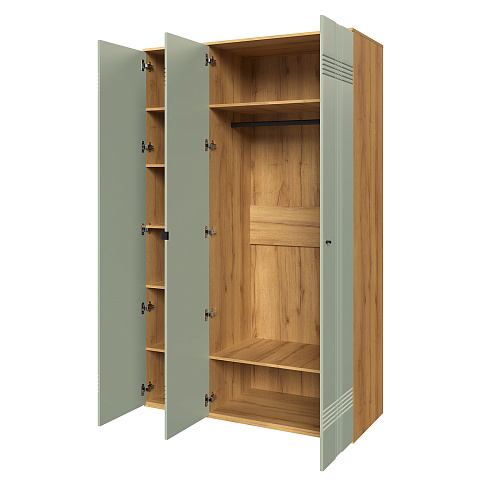 Шкаф Вега Саксония 135, серо-зеленый. Фото 3